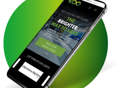 Eco Lighting Specialists website design and build